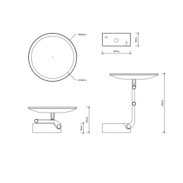 Зеркало косметическое Decor Walther VISION (0123160)