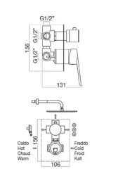Фото Смеситель для душа Webert Sax Evolution SE880601560, черный