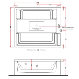 Минибассейн 260х205 см Gruppo Treesse Maya (V212IXBNB22000SI) белый, фильтрация, озон дезинфекция