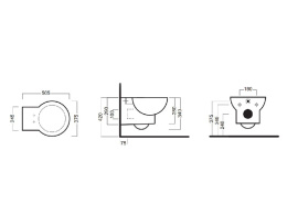 Подвесной унитаз Hatria You&Me (YXE501) белый
