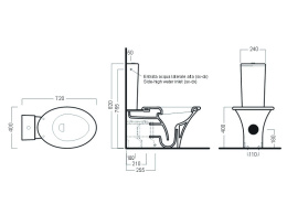 Чаша унитаза Hatria Sculture (YXZ401) белый