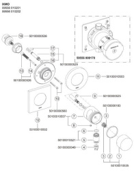 Фото Переключатель Keuco Ixmo 59556010201, хром