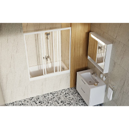 Зеркальный шкаф Ravak MC Classic II 60 X000001469 с подсветкой Белый глянцевый