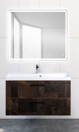 Тумба под раковину BelBagno Aurora AURORA-900-2C-SO-MET подвесная (2 ящ.)