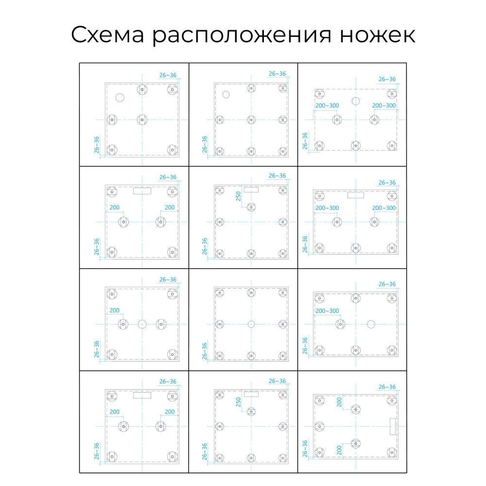 Душевой поддон RGW Stone Tray 16152088-01 квадратный