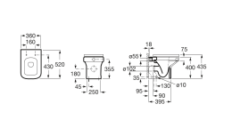 Чаша напольного унитаза Roca Dama-N (347787000) белый