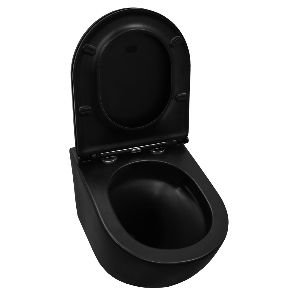 Унитаз подвесной Azario Grado (AZ-0046-UQ1-MB) Черный матовый