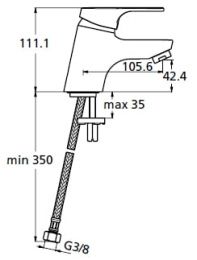 Фото Смеситель для раковины Ideal Standard Slimline II B8997AA