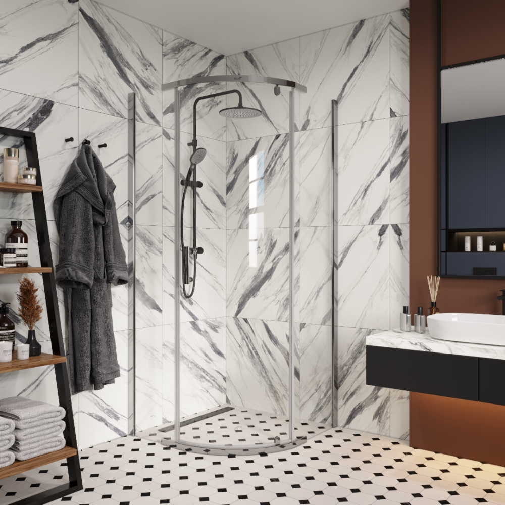 Фото Ограждение душевое Cerutti KORRA Z90T без поддона (90x90x195)