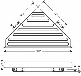 Полка Hansgrohe (41741700)