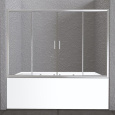 Шторка для ванны BelBagno Unique UNIQUE-VF-2-150/180-140, стекло прозрачное/матовое