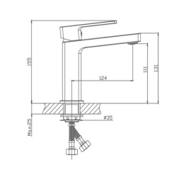 Смеситель для раковины Haiba HB10615