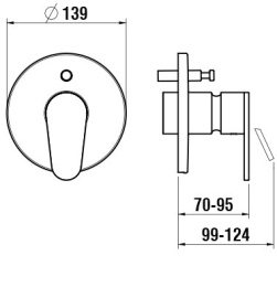 Смеситель для ванны и душа Laufen New Classic HF900589100000