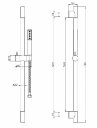 Душевой гарнитур BelBagno Uno (UNO-SAL-ORO) золото