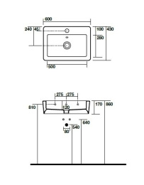 Фото Kerasan Ego 324201 Раковина универсальная на 60 см