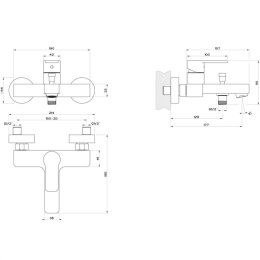 Смеситель для ванны Gessi Corso Venezia (47213#031) хром