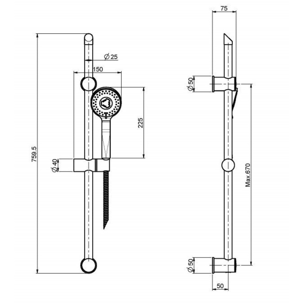 Душевой гарнитур Fima Carlo Frattini (F2297CR) хром