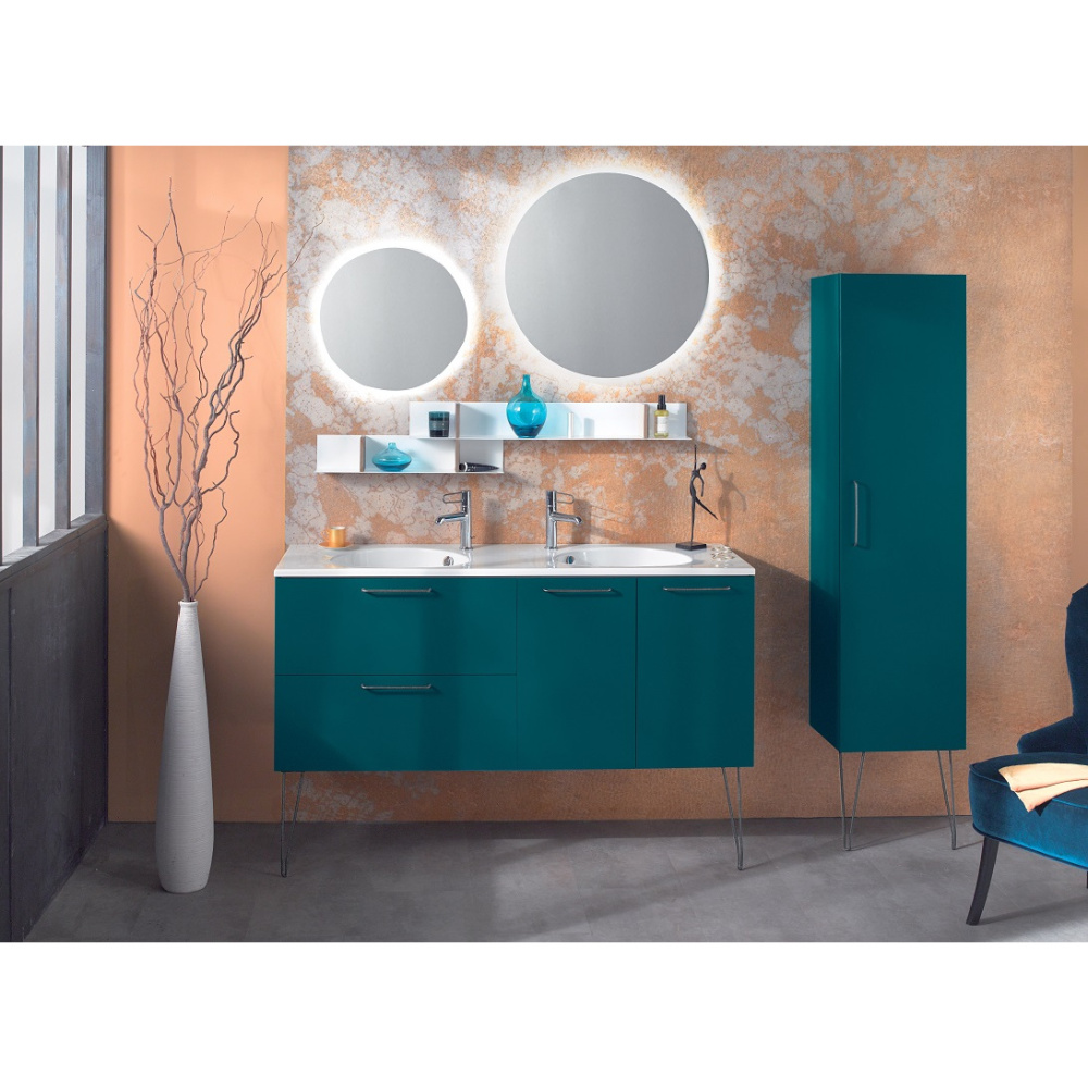 Зеркало Jacob Delafon Odeon Rive Gauche EB1289-S51, 70 см, с подсветкой, лакированная рама миндальны