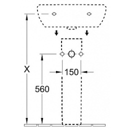 Пьедестал для раковины Villeroy & Boch O'Novo 5265 00 01