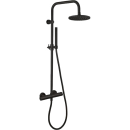 Фото Душевая система Remer Elegance (EQ32X7MMM20CFP) черный брашированный хром