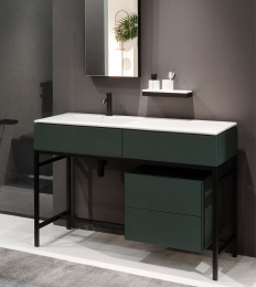 Фото Ceramica CIELO Milano MIBCL BA - База под раковину с выдвижным ящиком 120*50*h17 см (цвет - базальт)