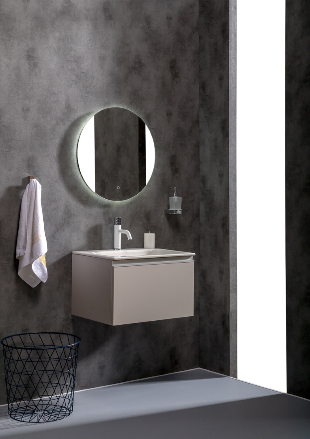 Фото Armadi Art Vallessi 837-060-C Тумба без раковины Vallessi 60*46см КАШЕМИР матовый, 1 полка