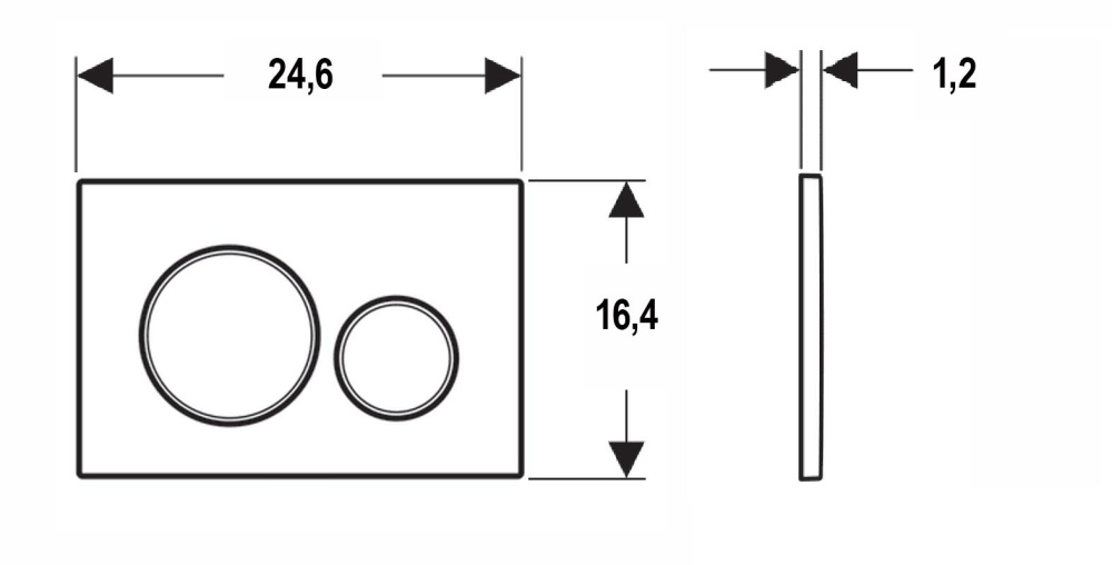 Кнопка смыва Geberit Sigma 20 (115.882.11.1) белый