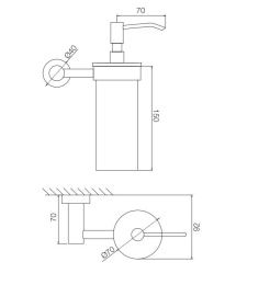 FIMA Carlo Frattini Rotola F6003/3CR Дозатор жидкого мыла