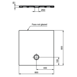 Душевой поддон 80X80 см Ideal Standard STRADA T2553YK