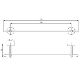 Фото Держатель для полотенец Paini Pixel 81CR001 хром
