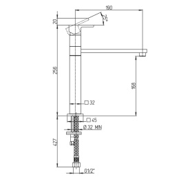 Фото Смеситель для кухни Paini Dax-DaxR 84CR579RSKM хром