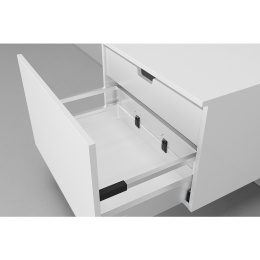 Velvex UNIQUE UNIT tpUNI.60.H40.Y.VY-211 Тумба подвесная выс. 40, выдв. ящик, внутр. ящик, белый мат
