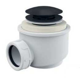 Фото Сифон для душевого поддонa click/clack Alcaplast A465BLACK d50, черный-мат