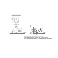 Подвесной унитаз VitrA Sento (Сенто) 7748B003-0075 безободковый Rim-ex (Рим-экс) белый