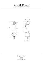 Фото Гигиенический набор Migliore Karina 20097 хром