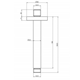 Душевой кронштейн 150 мм F2584CR FIMA Carlo Frattini