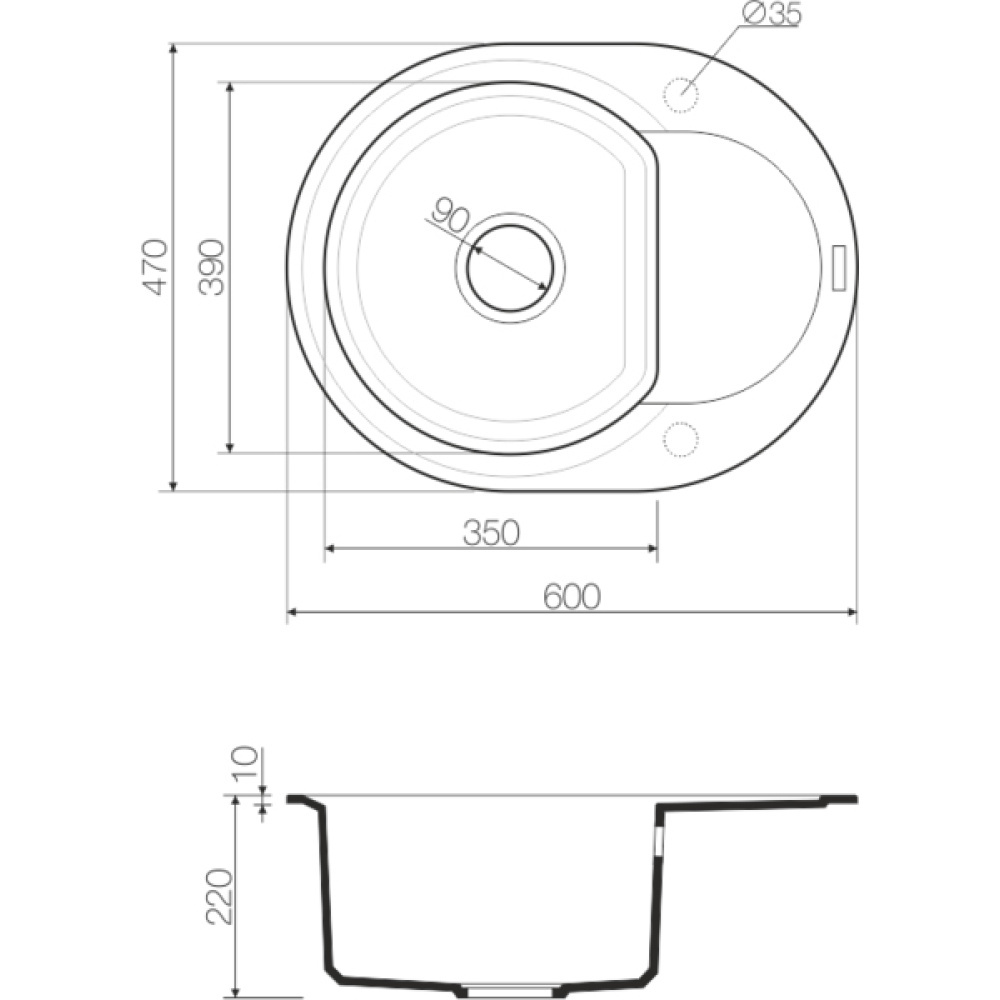 Кухонная мойка Omoikiri Sakaime 60E-CH Tetogranit (4993239) шампань