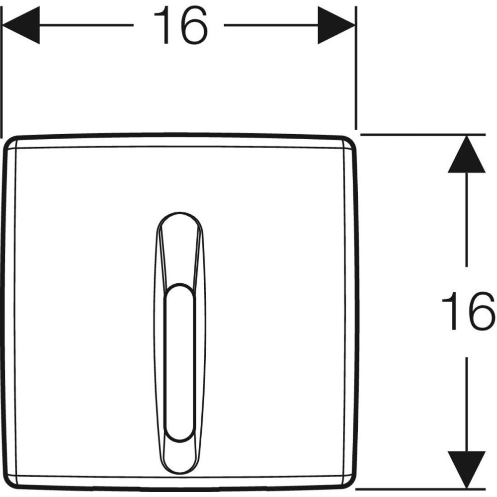 Кнопка смыва Geberit Option Basic (115.818.46.5)