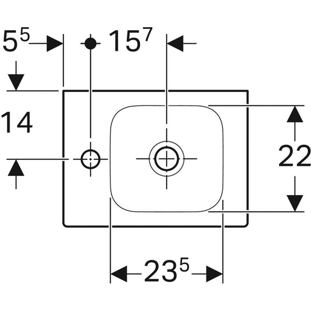 Geberit iCon xs 124736000 Раковина, подвесная