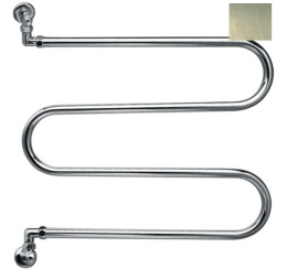 Margaroli Vento 400 Полотенцесушитель водяной Margaroli Vento 400BN, высота 58.5 см, ширина 60 см, шлифованный никель