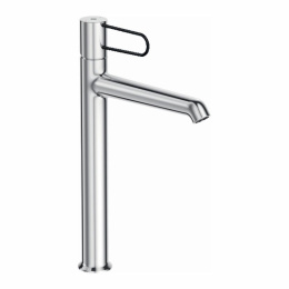 Фото Смеситель для раковины Jacob Delafon Odeon Rive Gauche E21030-BL-CP, высокий, с донным клапаном, хро