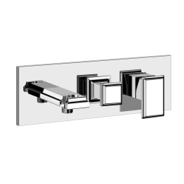 Внешние части смесителя для душа Gessi Eleganza (46140#031) хром