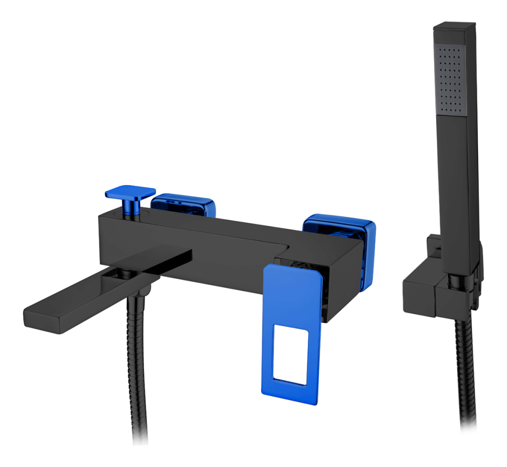 Фото Смеситель для ванны Boheme Q (143-BUV) черный