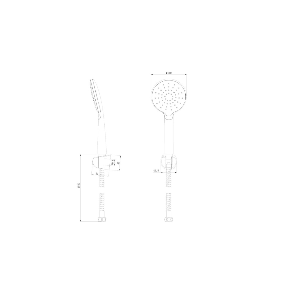Bravat Eco D2122CP-ENG Комплект аксессуаров для смесителя Bravat Eco