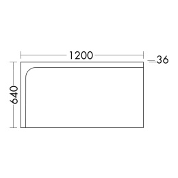 Фото BURGBAD SICL120L Sinea 1.0  Зеркало  с подсветкой корпус белый , декор подсветка, 1 сенс выкл 