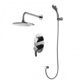 Фото Смеситель для душа Lemark Atlantis встраиваемый с дополнительной 5-функциональной лейкой, хром (LM32