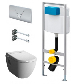 Инсталляция Viega с унитазом Vitra D-Light 5910B003-1086, сиденье микролифт Vitra D-Light (673192/59