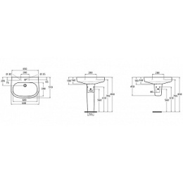 Умывальник Ideal Standard Active 68 см T088401