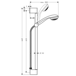 Душевой гарнитур Hansgrohe Crometta (27728000) хром