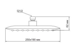 Фото Верхний душ WasserKRAFT A031 Хром